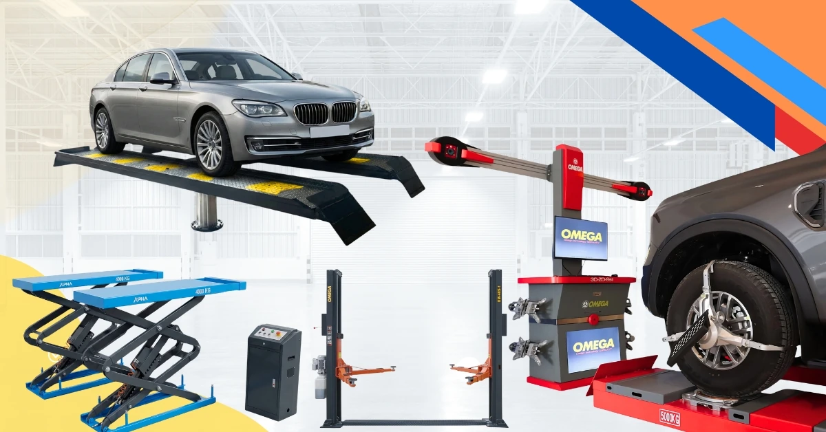 Khu vực hiệu chuẩn ADAS trong garage