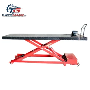 Bàn nâng xe mô tô phân khối lớn 500kg Lộc Phát chính hãng, thiết kế đặt chìm chuyên nghiệp, tải trọng 500kg, nâng cao 900mm.