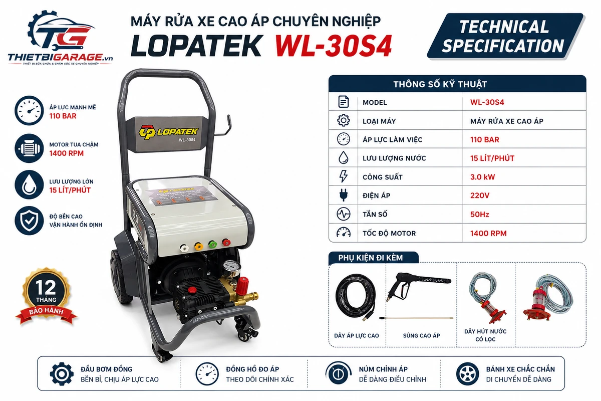 Catalogue sản phẩm Lopatek WL-30S4 Catalogue sản phẩm Lopatek WL-30S4