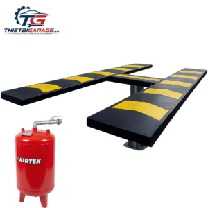 Cầu nâng 1 trụ âm nền AIRTEK với bàn nâng chữ H, nhập khẩu Ấn Độ, sức nâng 4 tấn, uy tín tại Lộc Phát.