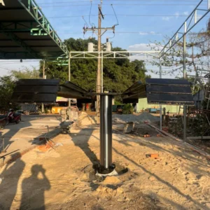 Cầu nâng 1 trụ AIRTEK trong kho, đóng gói cẩn thận, sẵn sàng giao hàng.