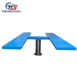 Cầu nâng 1 trụ âm nền AIRTEK màu xanh, nhập khẩu Ấn Độ, sức nâng 4 tấn, giá rẻ tại Lộc Phát.