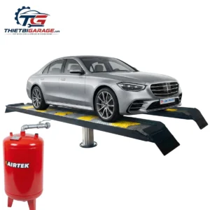 Cầu nâng 1 trụ rửa xe ô tô Ấn Độ AIRTEK Lộc Phát lắp nổi, tải trọng 4 tấn, giá tốt nhất cho garage.