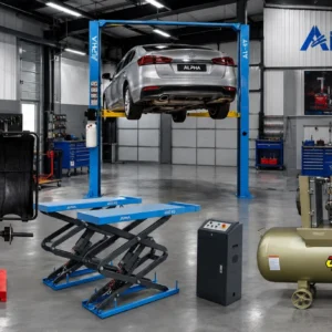 Cầu nâng ô tô 2 trụ cổng trên Alpha AL-4T
