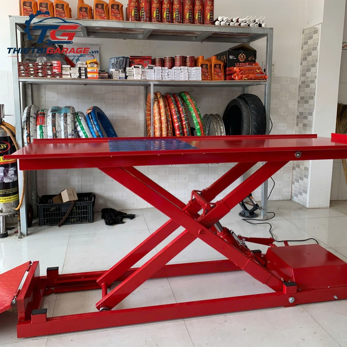 Ram dốc (bàn dẫn) của bàn nâng xe máy điện và cơ Lộc Phát BXMDC
