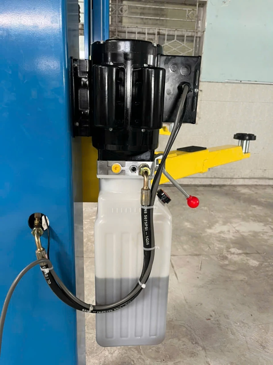 Chi tiết bộ phận thủy lực và motor cầu nâng ô tô Alpha AL-4T