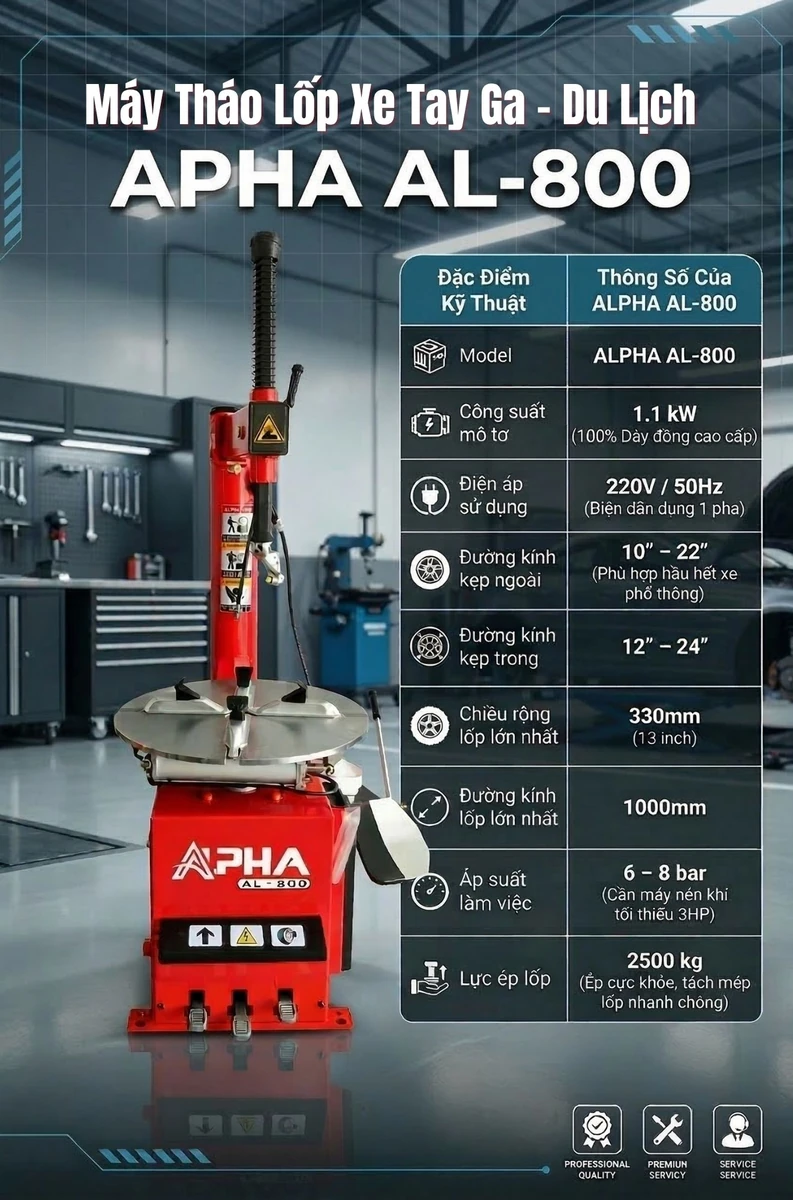 Mâm kẹp máy tháo lốp ALPHA AL-800 Mâm kẹp máy tháo lốp ALPHA AL-800, chi tiết kỹ thuật thiết bị sửa chữa ô tô chính hãng.