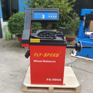 Máy cân bằng lốp Fly-Speed FS-990A chính hãng, thiết bị sửa chữa garage uy tín, báo giá tốt nhất.