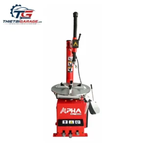 Máy tháo lốp ALPHA AL-800 màu đỏ, thiết bị sửa chữa ô tô chuyên nghiệp, giá tốt.