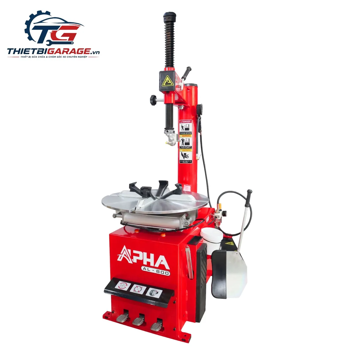 Máy tháo lốp xe tay ga và du lịch ALPHA AL-800 chính hãng, thiết bị sửa chữa ô tô uy tín.