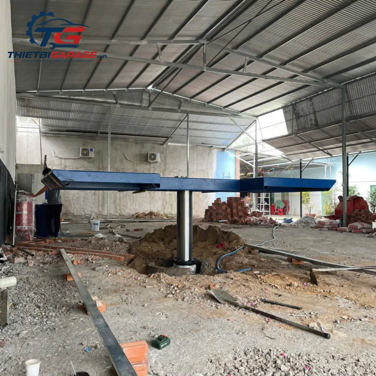 Cận cảnh van thủy lực cầu nâng 1 trụ AIRTEK-CB, xuất xứ Ấn Độ, điều khiển nâng hạ chính xác.
