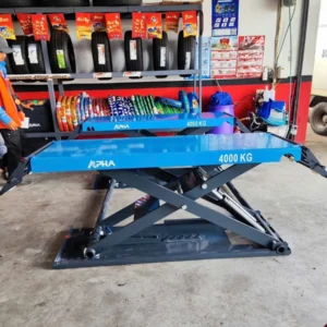 Cầu nâng cắt kéo di động Alpha AL-4XD chính hãng Lộc Phát tại tiệm làm lốp