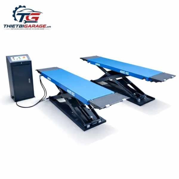 Cầu nâng ô tô kiểu xếp Alpha AL-4XD chính hãng Lộc Phát sức nâng 4 tấn