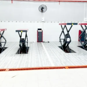 Cầu nâng ô tô kiểu xếp Suntek 3500S 220V chính hãng, thiết bị sửa chữa garage chuyên nghiệp.