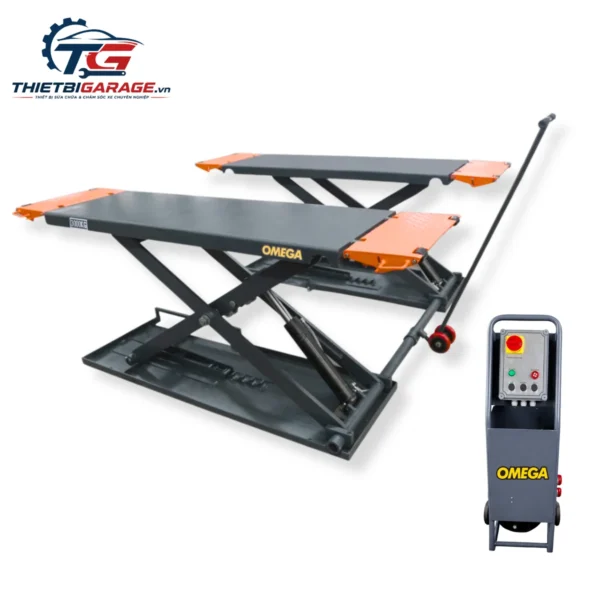 Cầu nâng ô tô di động Omega OM-30DW chính hãng Lộc Phát tải trọng 3 tấn