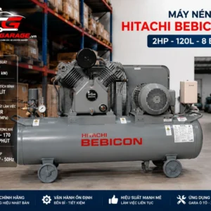 Máy nén khí Hitachi BEBICON 2HP 120L 8 Bar 220V - Thiết bị nén khí cho gara ô tô.