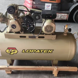 Máy nén khí Lopatek 3HP 200L 220v áp 12, công suất 2.2kw, lưu lượng 200 L/phút.