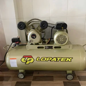 Máy nén khí piston Lopatek 2HP 100L áp 8 bar, 220V chính hãng