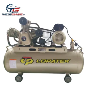 Máy nén khí LOPATEK AW20012(S) 3HP 100L áp 12 Bar 220V chính hãng, thiết kế piston dây đai bền bỉ.