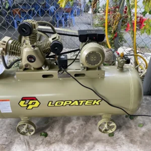 Máy nén khí LOPATEK AW20012(S) 3HP 100L áp 12 Bar 220V chính hãng, thiết bị chuyên dụng cho gara.