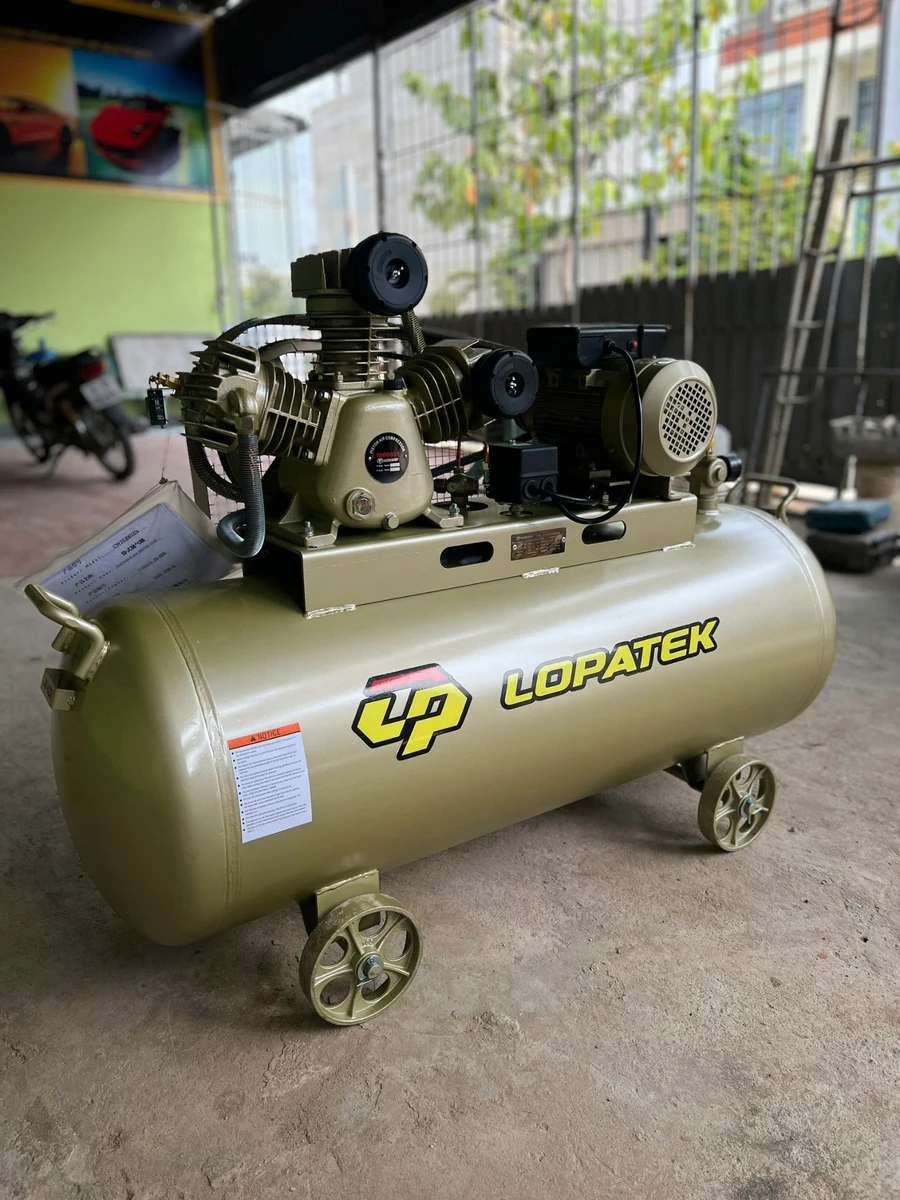 Máy nén khí LOPATEK AW20012(S) 3HP 100L áp 12 Bar 220V chính hãng, sẵn hàng.
