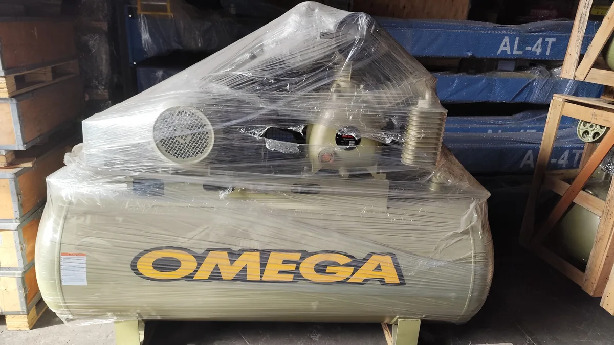 Máy nén khí Omega hai cấp nén 3HP bình 100 lít
