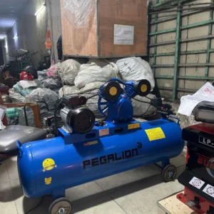 Máy nén khí Pegalion 2HP 120L đầu nén chữ V và truyền động dây đai