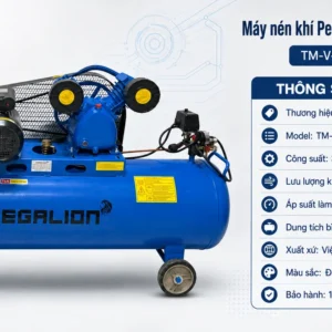 Thông số máy nén khí Pegalion 3HP lưu lượng 250 L/phút bình 120L