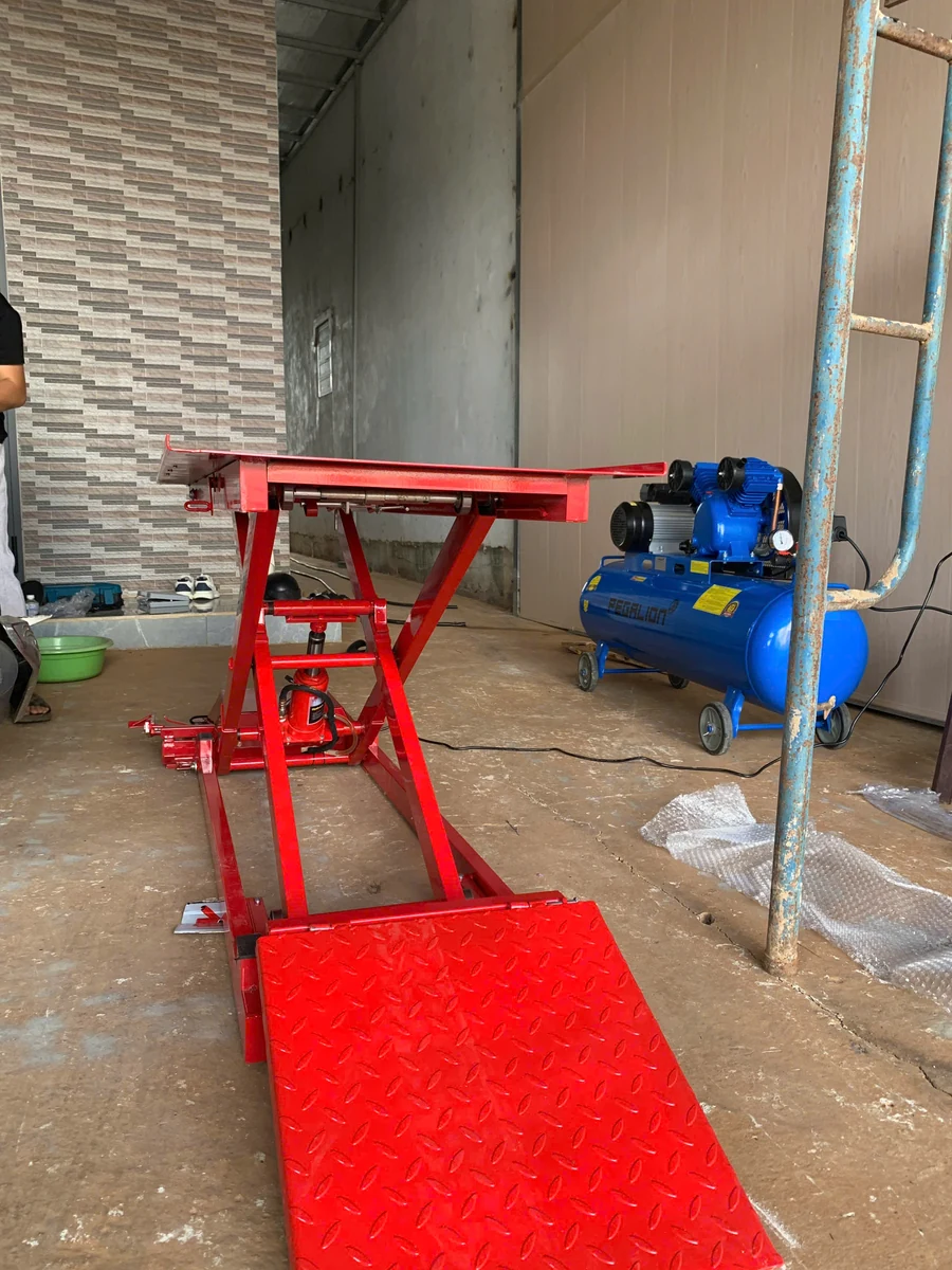Máy nén khí Pegalion 3HP 120L dùng cùng cầu nâng xe máy
