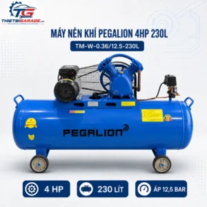 Máy nén khí Pegalion 4HP 230L 220V áp 12,5 bar model TM-W-0.36-12.5-230L