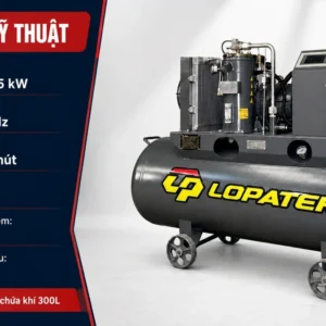 Thông số máy nén khí Lopatek 10HP 15 bar 380V