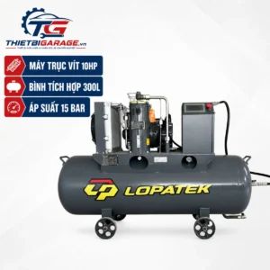 Máy nén khí trục vít Lopatek 10HP bình tích hợp 300L