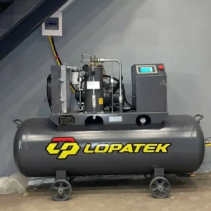 Máy nén khí trục vít Lopatek 10HP lắp đặt thực tế