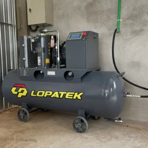 Hệ thống máy nén khí Lopatek 380V tại garage ô tô