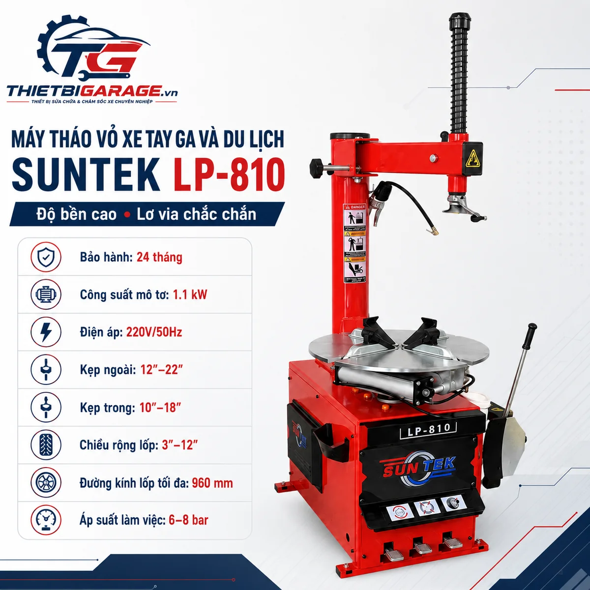máy tháo lốp Suntek LP-810