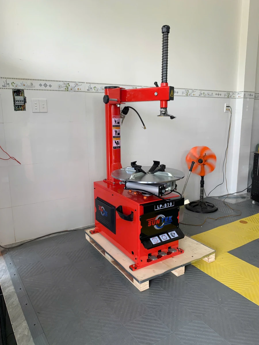 Tổng thể máy Suntek LP-810 sau khi bố trí tại xưởng