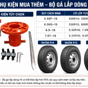 Bộ gá mua thêm cho mâm 16 inch của Suntek QD-B