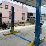 Lắp đặt cầu nâng ô tô 2 trụ giằng dưới Alpha AL-4D xưởng trần thấp tại Lâm Đồng