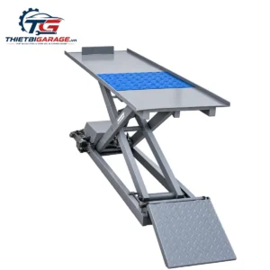 Bàn nâng xe máy điện Lộc Phát BNXMD chính hãng sơn tĩnh điện màu xám ghi