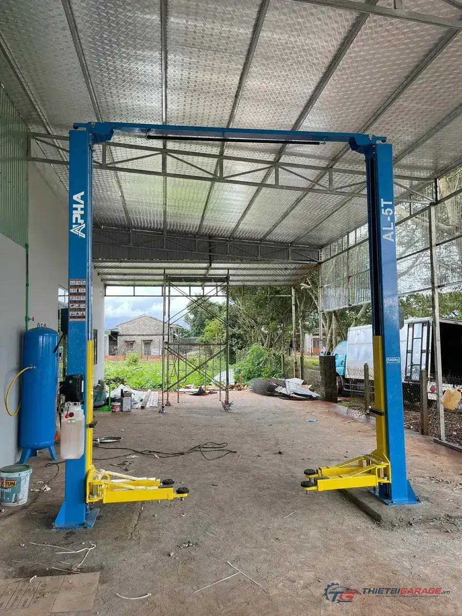 Cầu nâng 2 trụ cổng trên Alpha AL-5T tải trọng 5 tấn chính hãng
