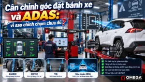 Cân chỉnh góc đặt bánh xe và thước lái ô tô công nghệ 3D chuẩn xác kết hợp hệ thống ADAS