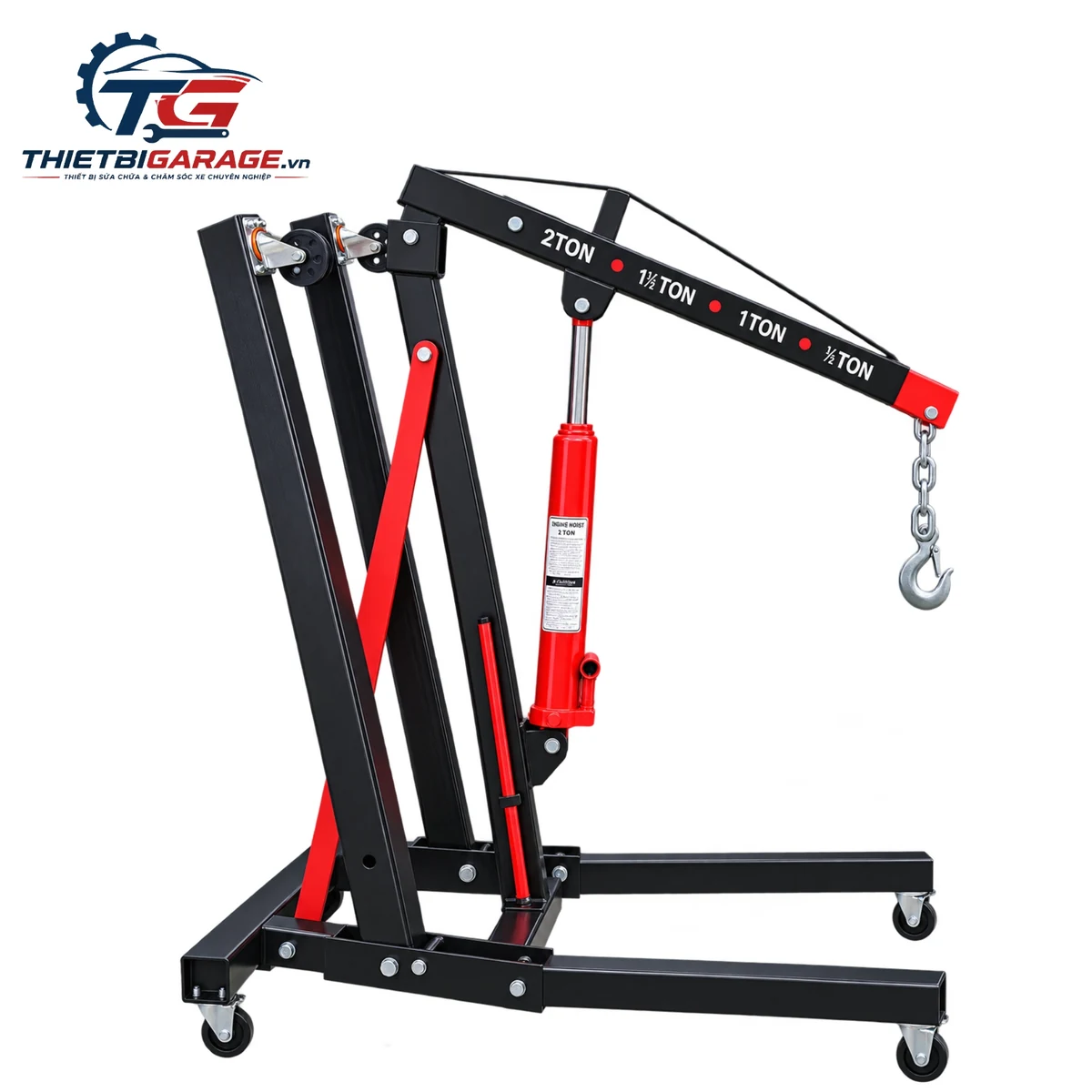 cẩu móc động cơ 2 tấn thủy lực TM-2000 chữ A