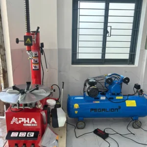Bàn giao máy làm lốp bàn nâng điện máy nén khí tại Ia Pa Gia Lai
