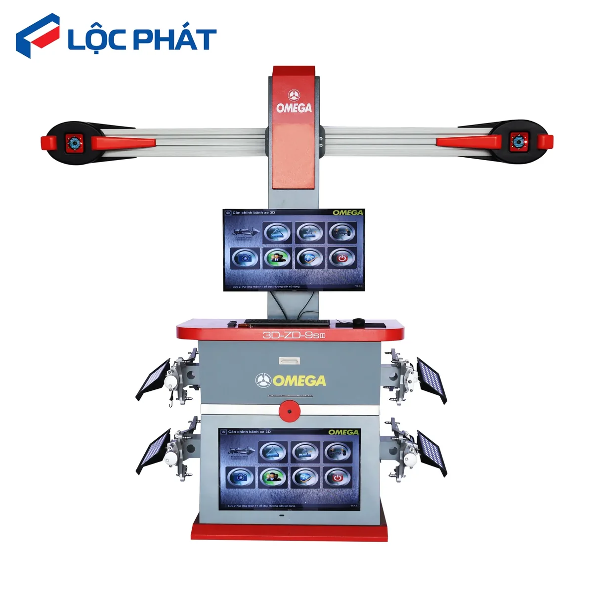 Dầm ngang camera quang học công nghiệp độ phân giải cao đo góc đặt bánh xe 3D