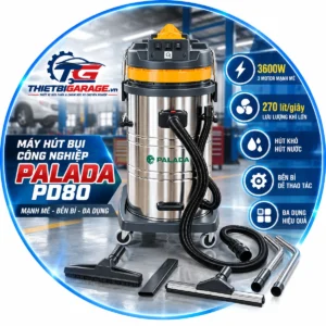 Máy Hút Bụi Công Nghiệp 80 Lít Palada PD-80H (HH0002097) bàn giao lắp đặt thực tế