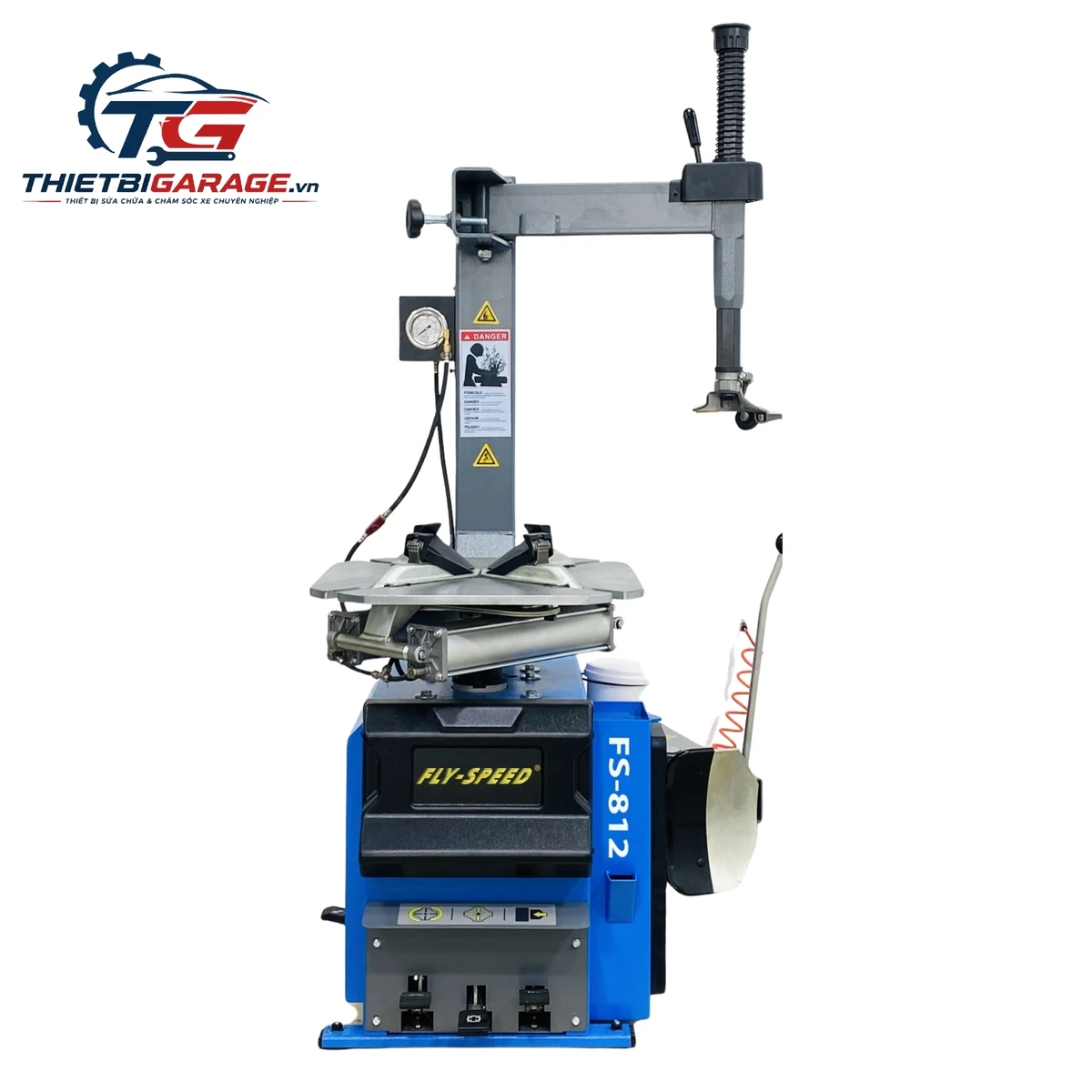 Máy tháo lắp lốp Fly Speed FS-812 góc nhìn nghiêng