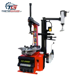máy tháo lốp fly speed fs-860 góc nghiêng trang bị cần tỳ đè