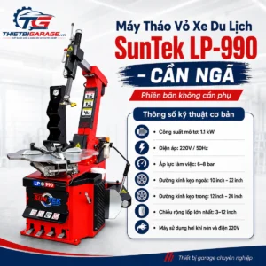 Máy tháo lắp lốp Suntek LP-990 cần ngã bản tiêu chuẩn