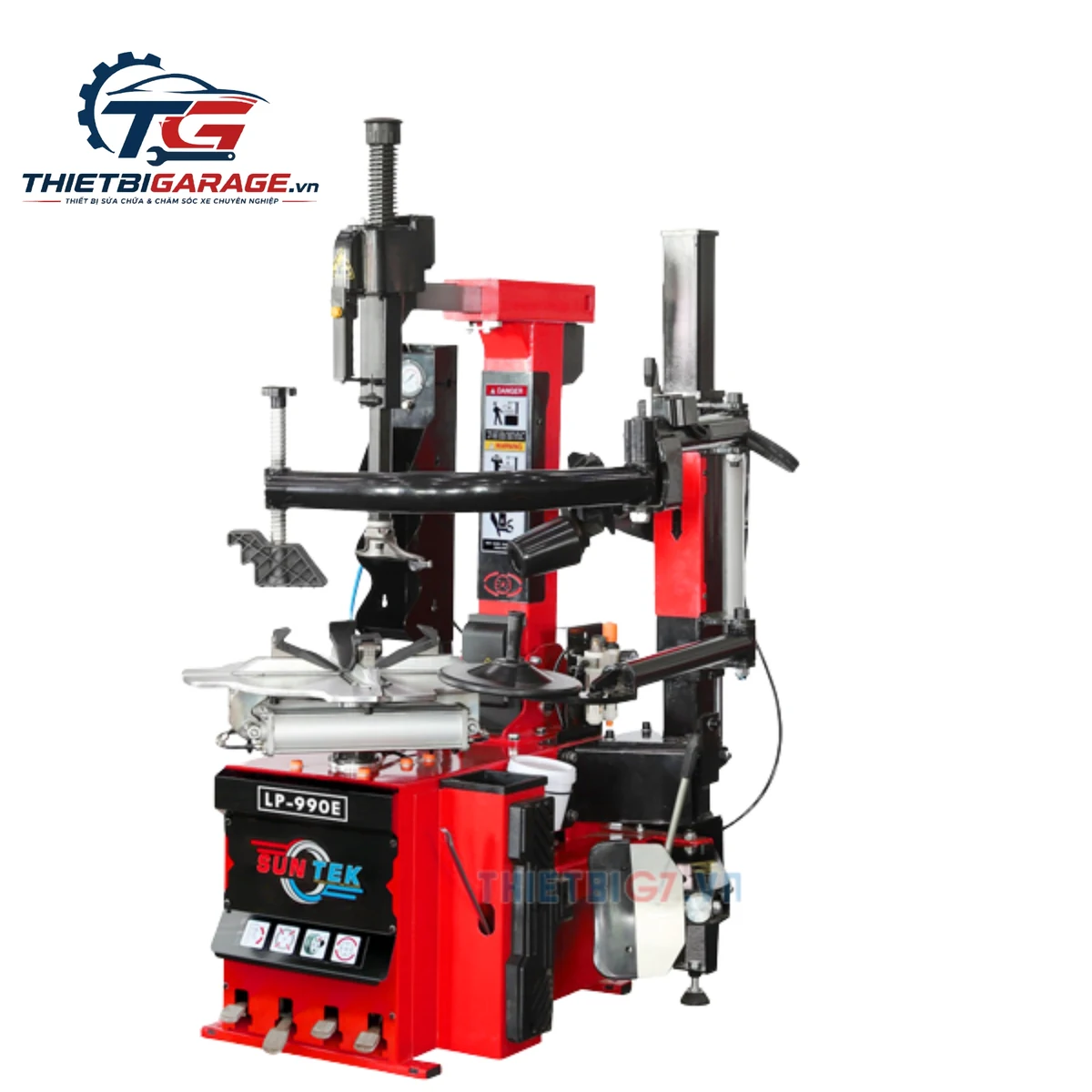 Máy tháo lốp Suntek LP-990E kèm cần phụ tì đè CP3 chuyên lốp Run-flat