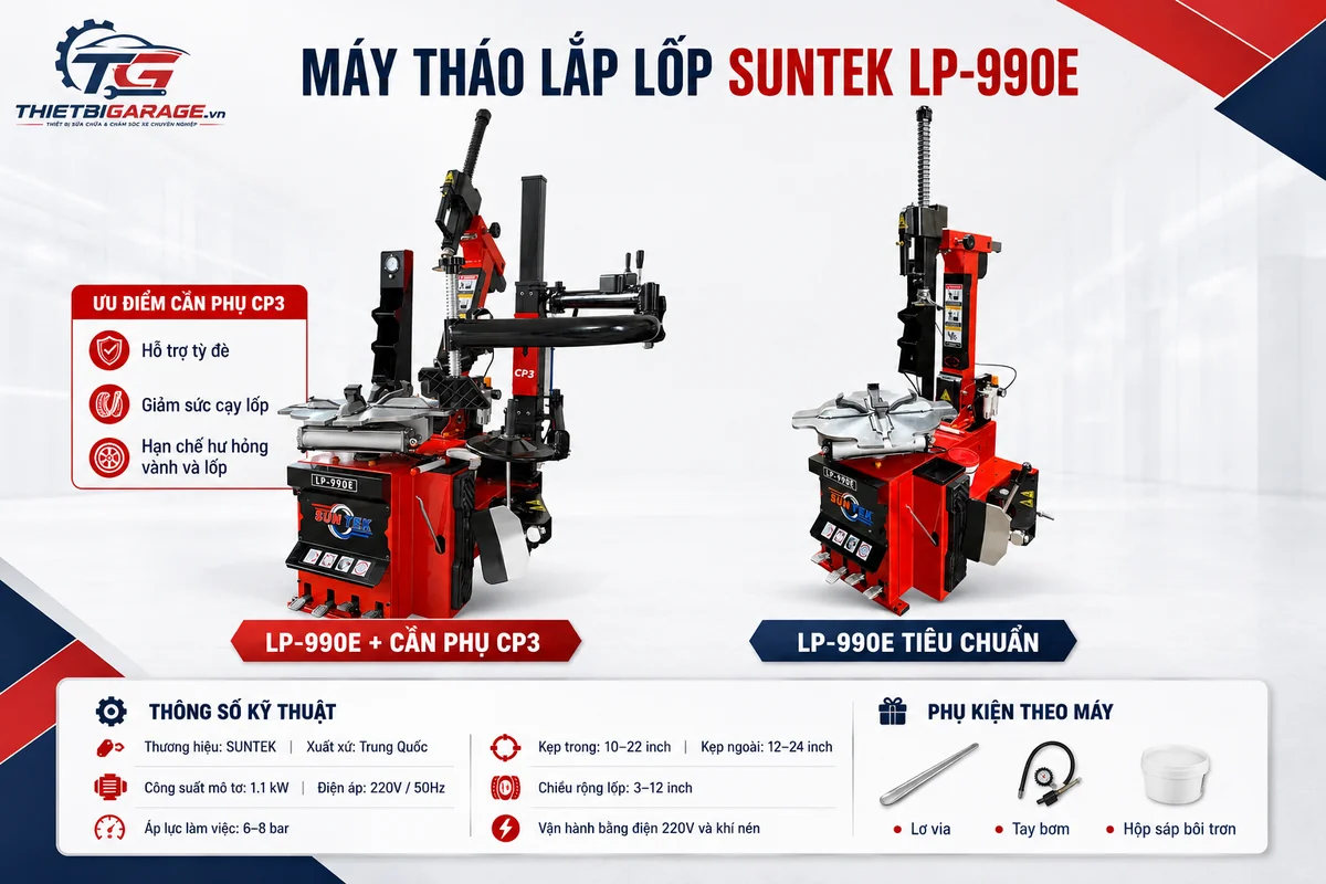 so sánh máy tháo lốp Suntek LP-990E